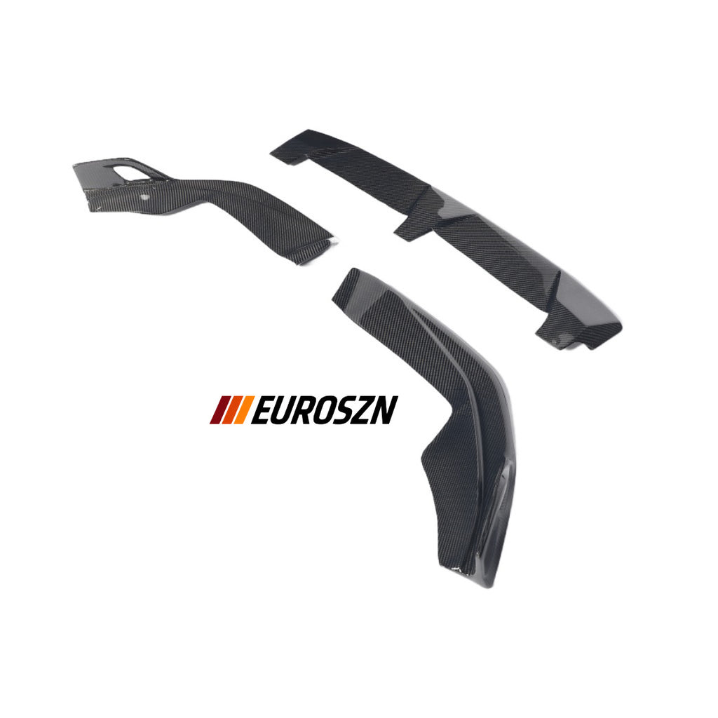 BMW LCI X3M / X4M Carbon Fiber Front Lip (3-Piece)