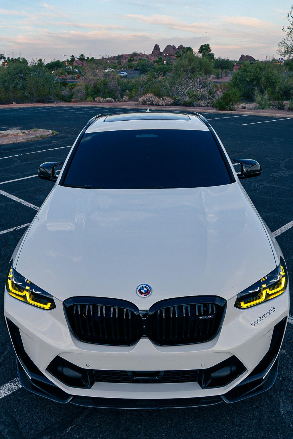 BMW LCI X3M / X4M Carbon Fiber Front Lip (3-Piece)
