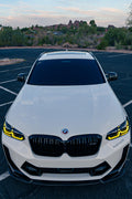 BMW LCI X3M / X4M Carbon Fiber Front Lip (3-Piece)